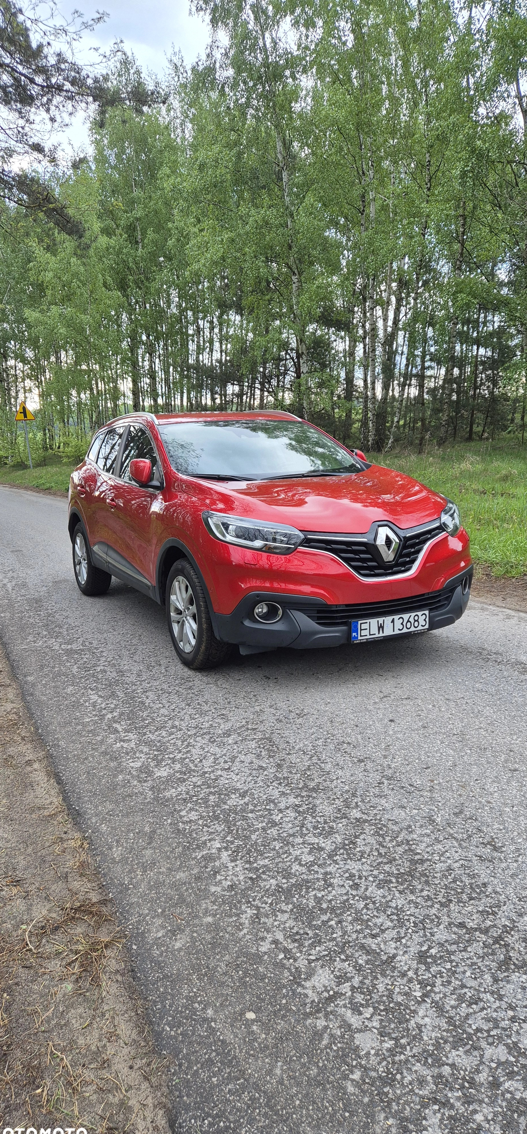 Renault Kadjar cena 59900 przebieg: 93000, rok produkcji 2017 z Łódź małe 211